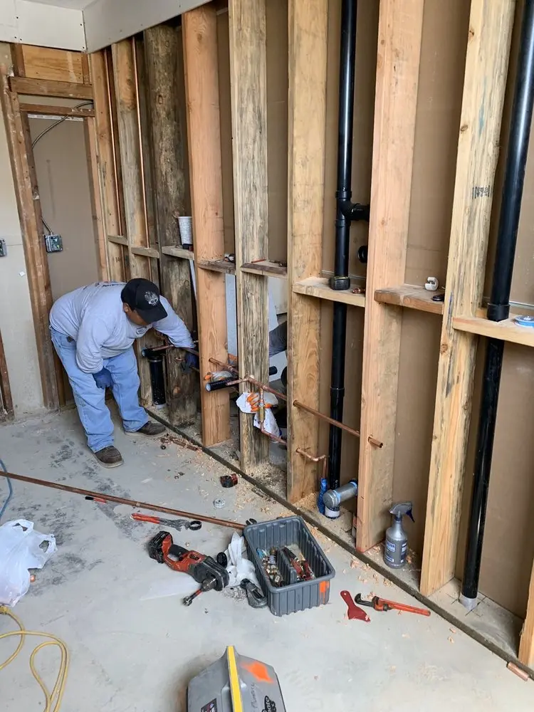 Commercial rough-in plumbing for Gas Line Repair in Farmington